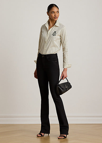 Lauren by Ralph Lauren 200P13720 - Camicia in dobby di cotone Classic-Fit