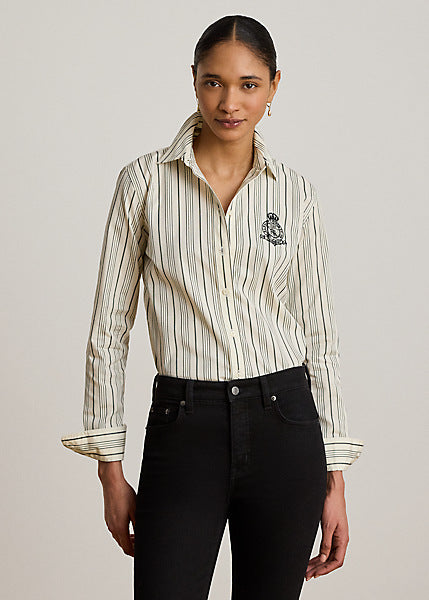 Lauren by Ralph Lauren 200P13720 - Camicia in dobby di cotone Classic-Fit