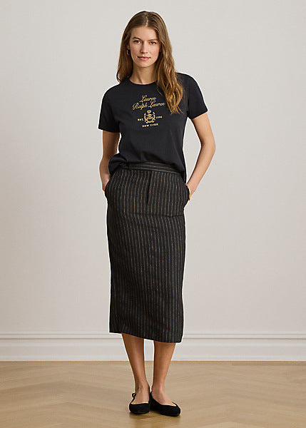 Lauren by Ralph Lauren 200P13943 - Maglietta in jersey di cotone con stemma
