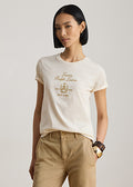 Lauren by Ralph Lauren 200P13943 - Maglietta in jersey di cotone con stemma