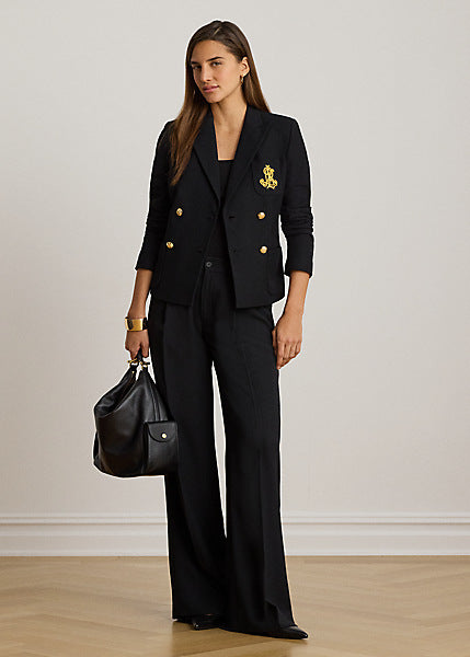 Lauren by Ralph Lauren 200P14021 - Blazer a doppio petto in piqué stretch