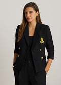 Lauren by Ralph Lauren 200P14021 - Blazer a doppio petto in piqué stretch
