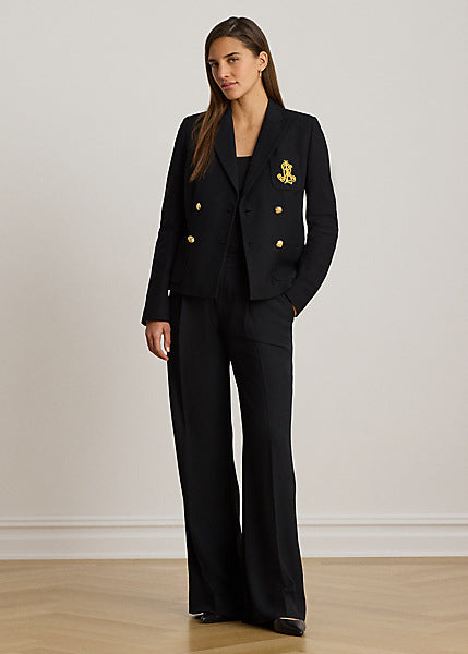 Lauren by Ralph Lauren 200P14021 - Blazer a doppio petto in piqué stretch
