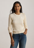 Lauren by Ralph Lauren 200P14039 - Maglia lavorata a trecce con bottoni