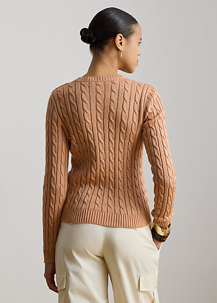 Lauren by Ralph Lauren 200P14039 - Maglia lavorata a trecce con bottoni