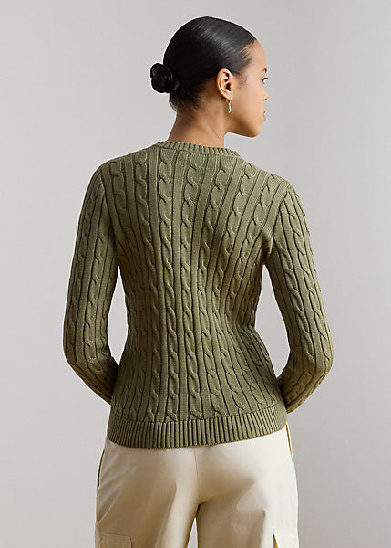 Lauren by Ralph Lauren 200P14040 - Cardigan a trecce in misto cotone