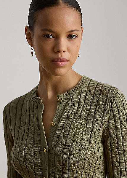 Lauren by Ralph Lauren 200P14040 - Cardigan a trecce in misto cotone