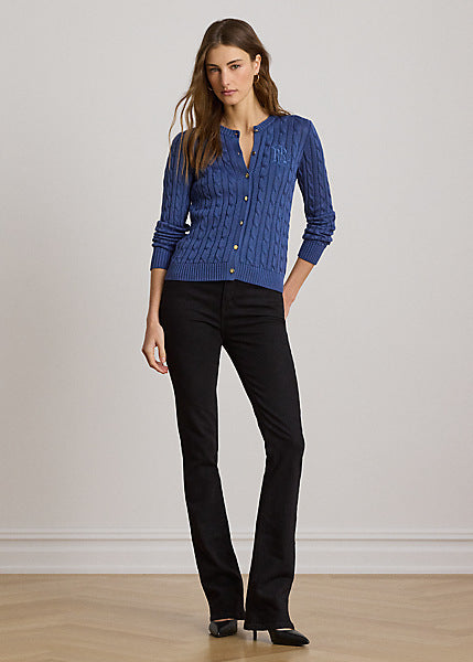 Lauren by Ralph Lauren 200P14040 - Cardigan a trecce in misto cotone