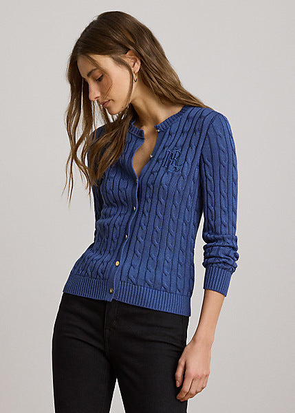 Lauren by Ralph Lauren 200P14040 - Cardigan a trecce in misto cotone