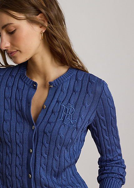 Lauren by Ralph Lauren 200P14040 - Cardigan a trecce in misto cotone