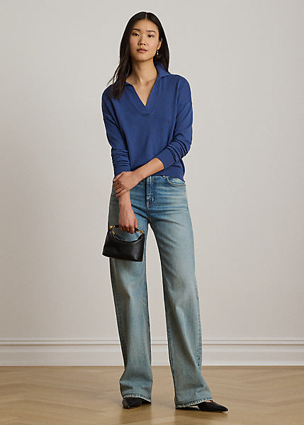 Lauren by Ralph Lauren 200P14056 - Maglia polo in cotone e modal