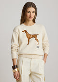 Lauren by Ralph Lauren 200P14120 - Maglia in cotone con bracco a intarsi