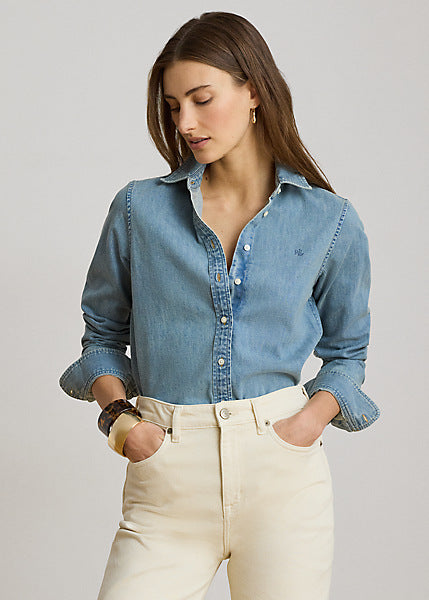 Lauren by Ralph Lauren 200P14149 - Camicia in denim Classic-Fit