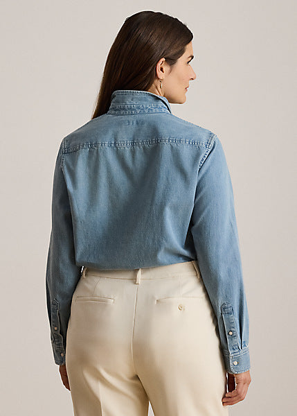 Lauren by Ralph Lauren 200P14149 - Camicia in denim Classic-Fit