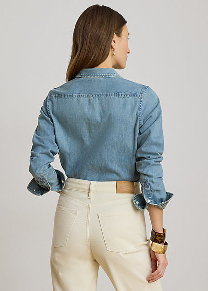 Lauren by Ralph Lauren 200P14149 - Camicia in denim Classic-Fit