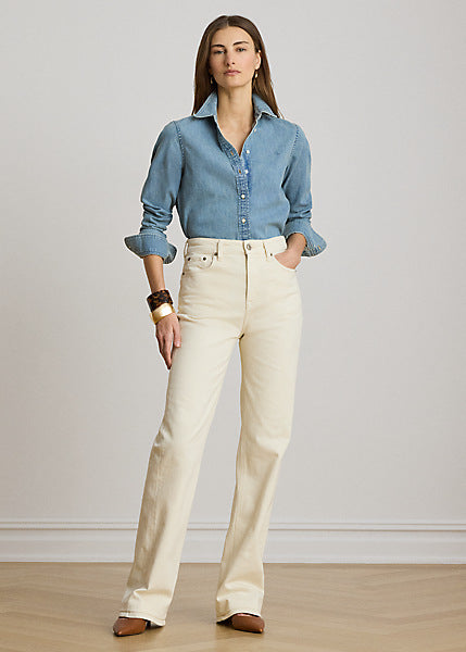 Lauren by Ralph Lauren 200P14149 - Camicia in denim Classic-Fit
